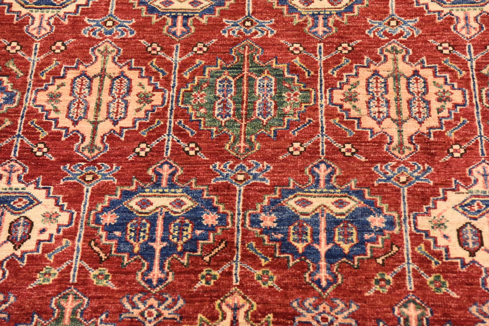 6' 8 x 9' 10 Hand Knotted Kazak Oriental Wool Rug