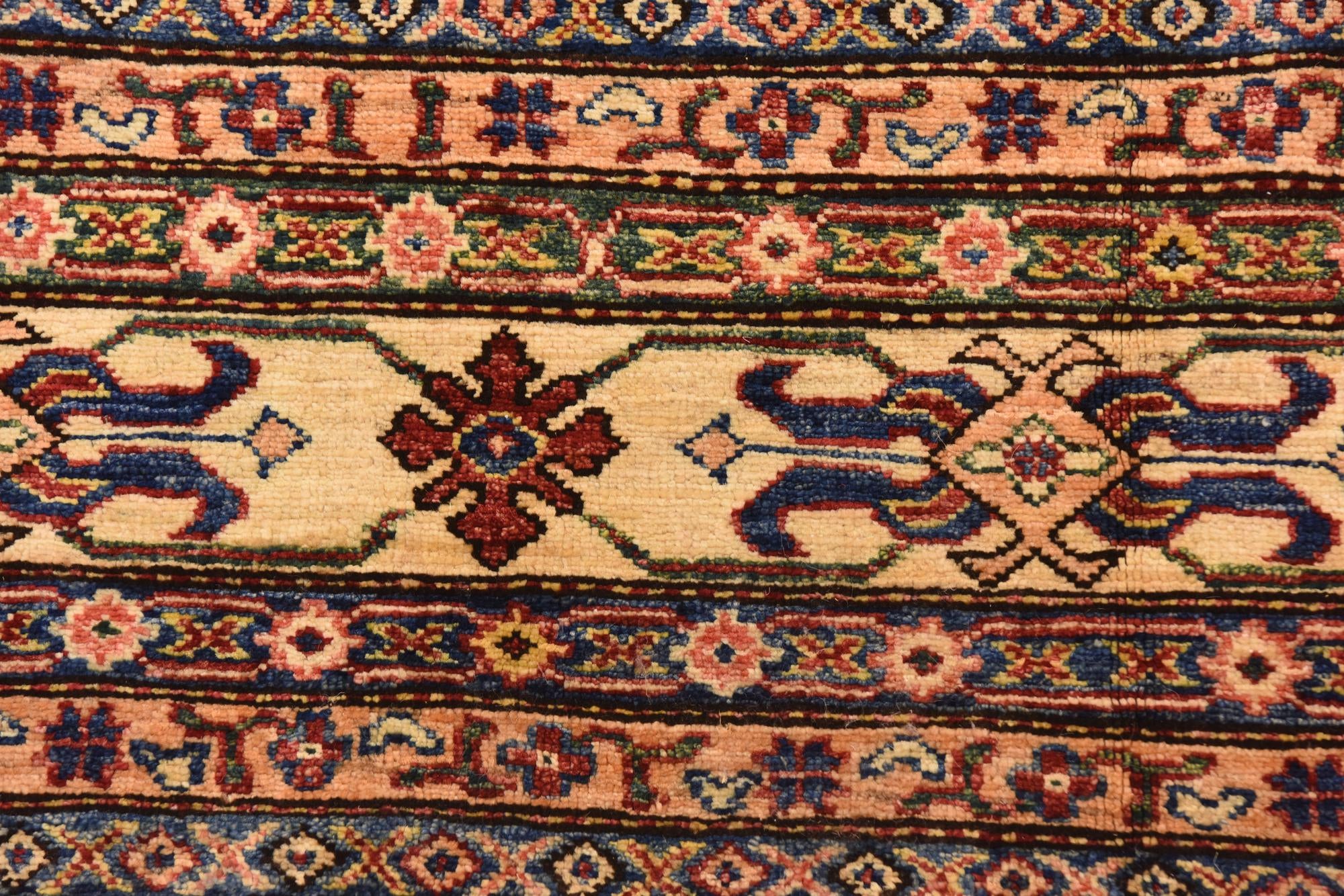 6' 8 x 9' 10 Hand Knotted Kazak Oriental Wool Rug