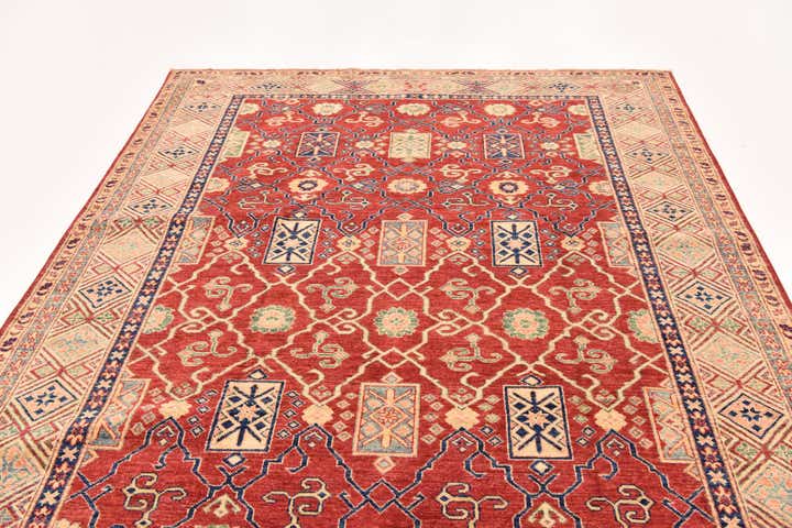 6' 6 x 9' 6 Hand Knotted Kazak Oriental Rug