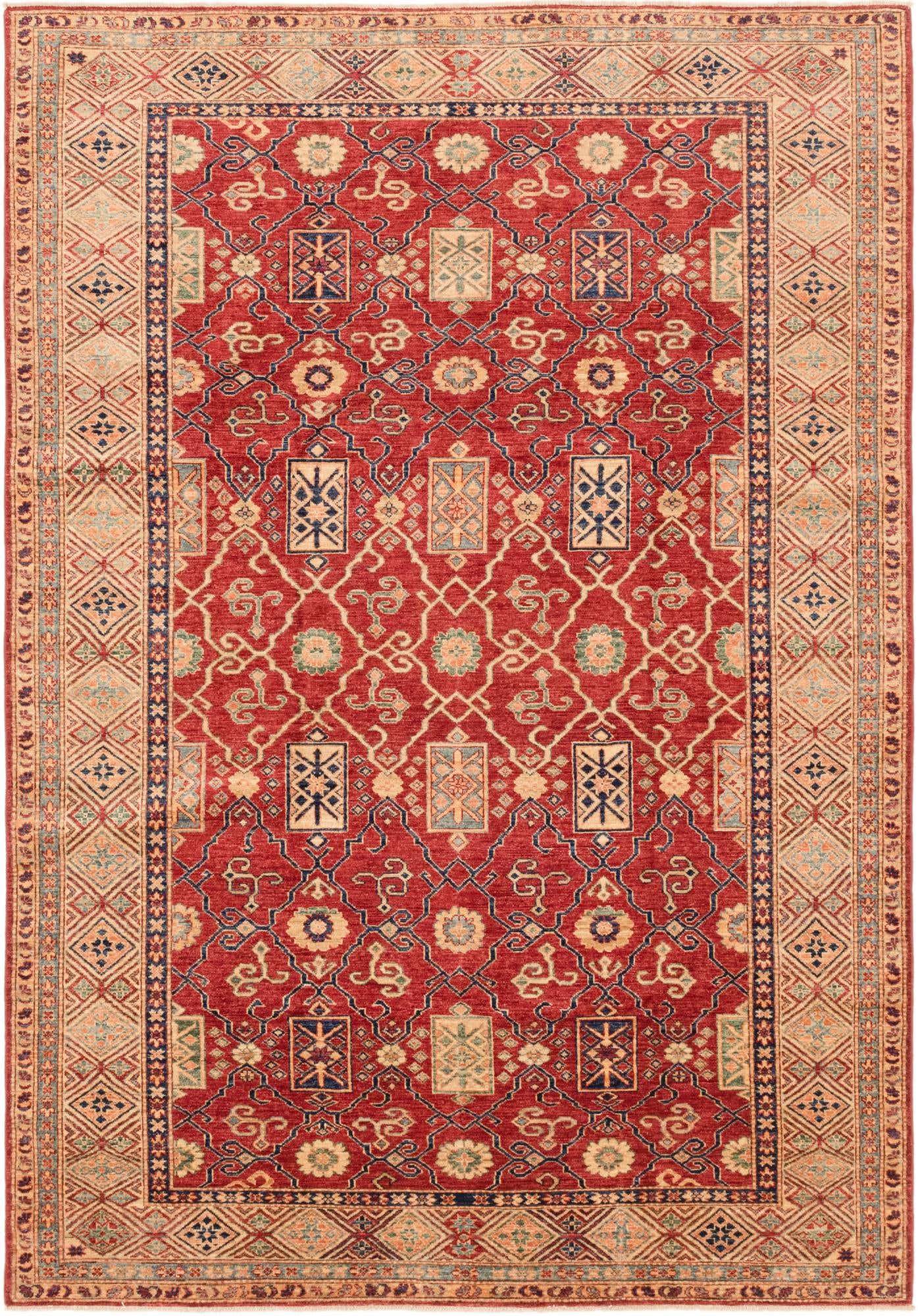 6' 6 x 9' 6 Hand Knotted Kazak Oriental Rug