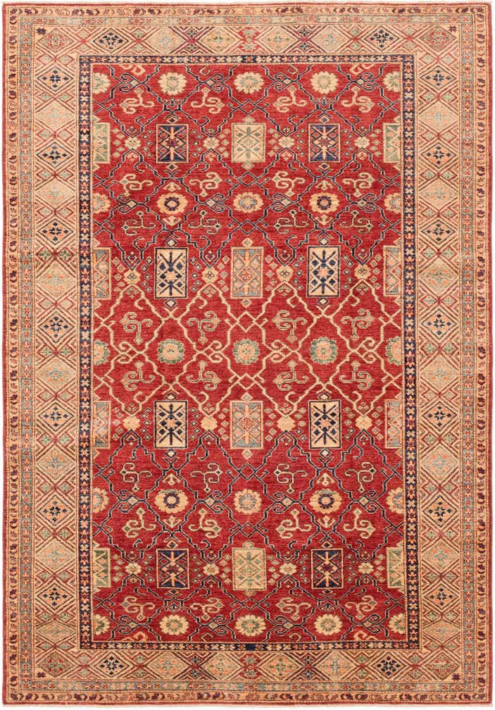 6' 6 x 9' 6 Hand Knotted Kazak Oriental Rug