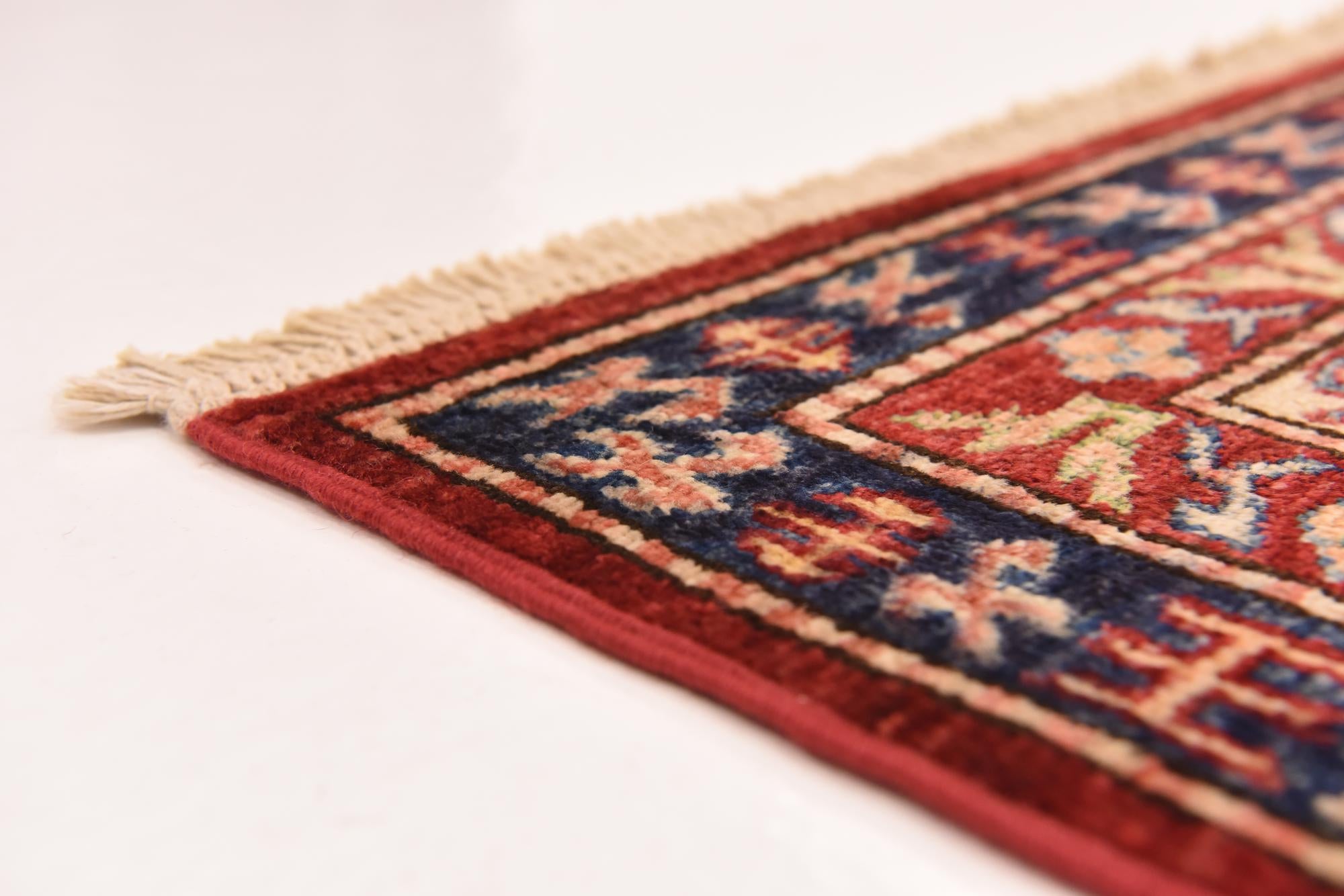 200cm x 290cm anudado a mano Kazak Alfombra Oriental