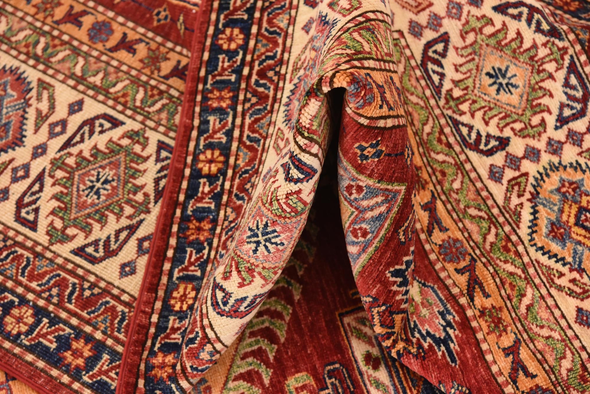 6' 6 x 9' 8 Hand Knotted Kazak Oriental Rug