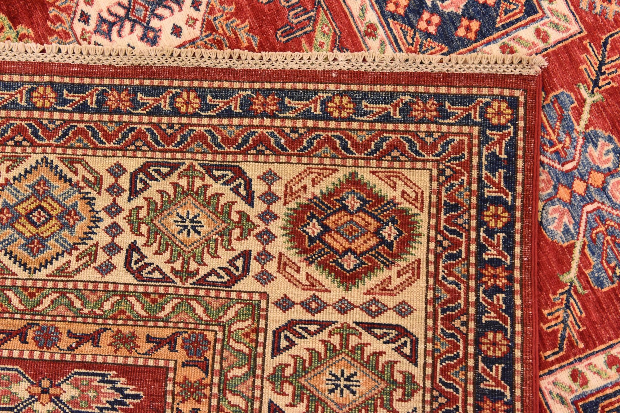 6' 6 x 9' 8 Hand Knotted Kazak Oriental Rug