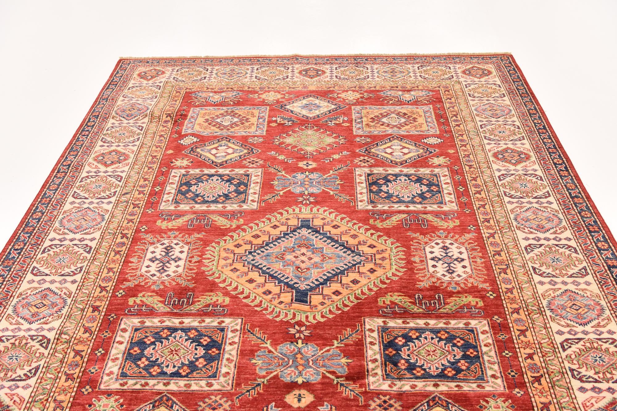 6' 6 x 9' 8 Hand Knotted Kazak Oriental Rug