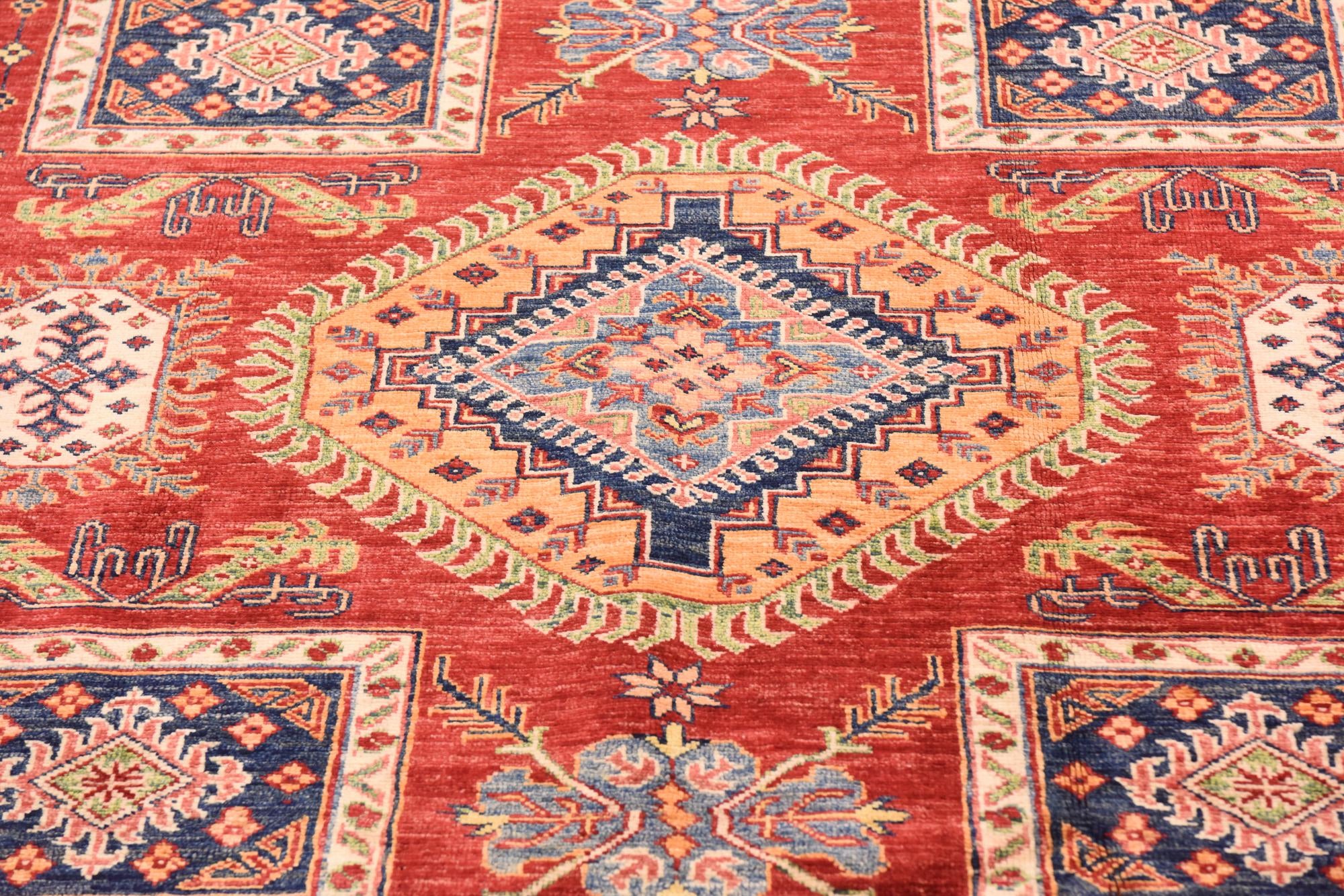 6' 6 x 9' 8 Hand Knotted Kazak Oriental Rug