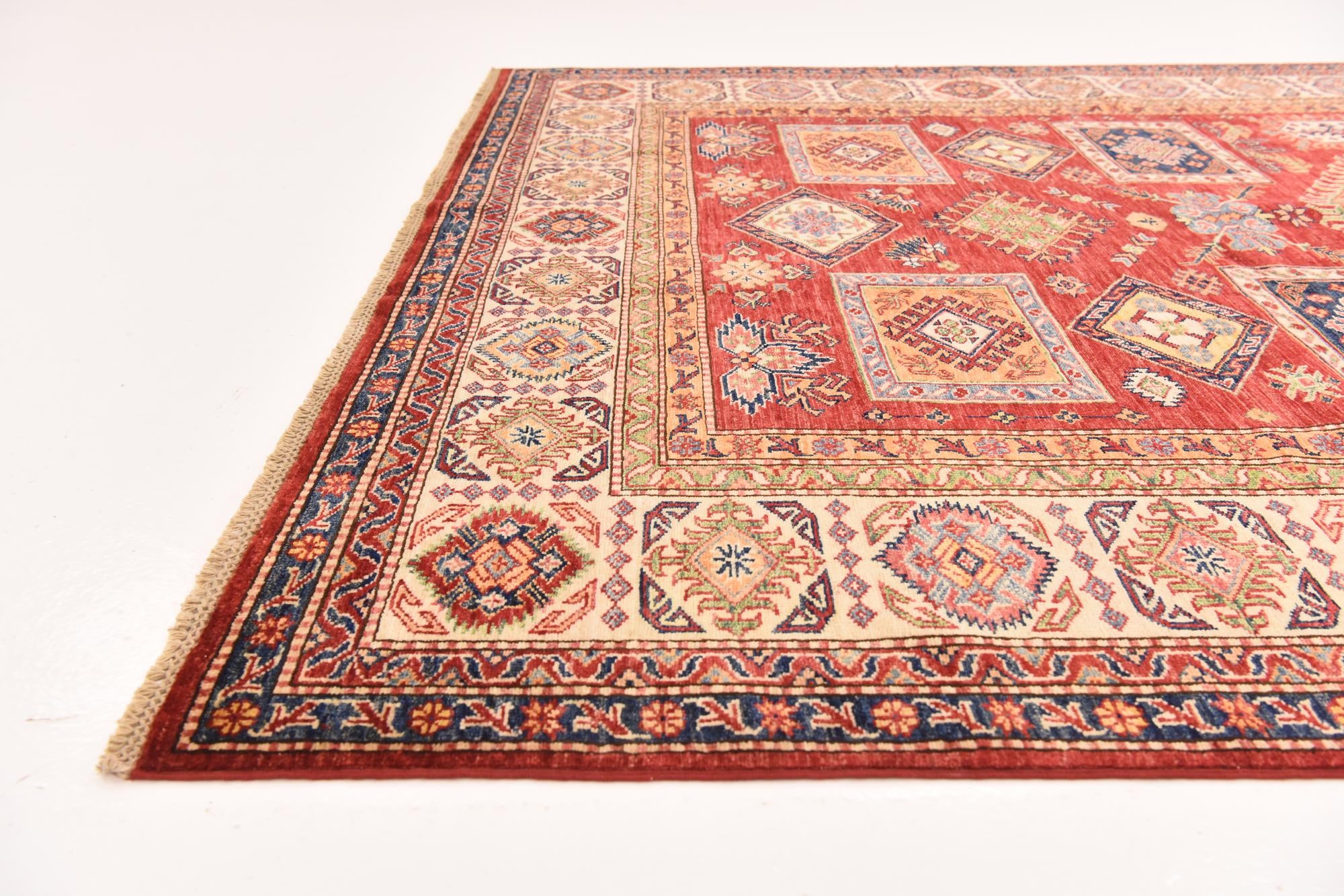 6' 6 x 9' 8 Hand Knotted Kazak Oriental Rug