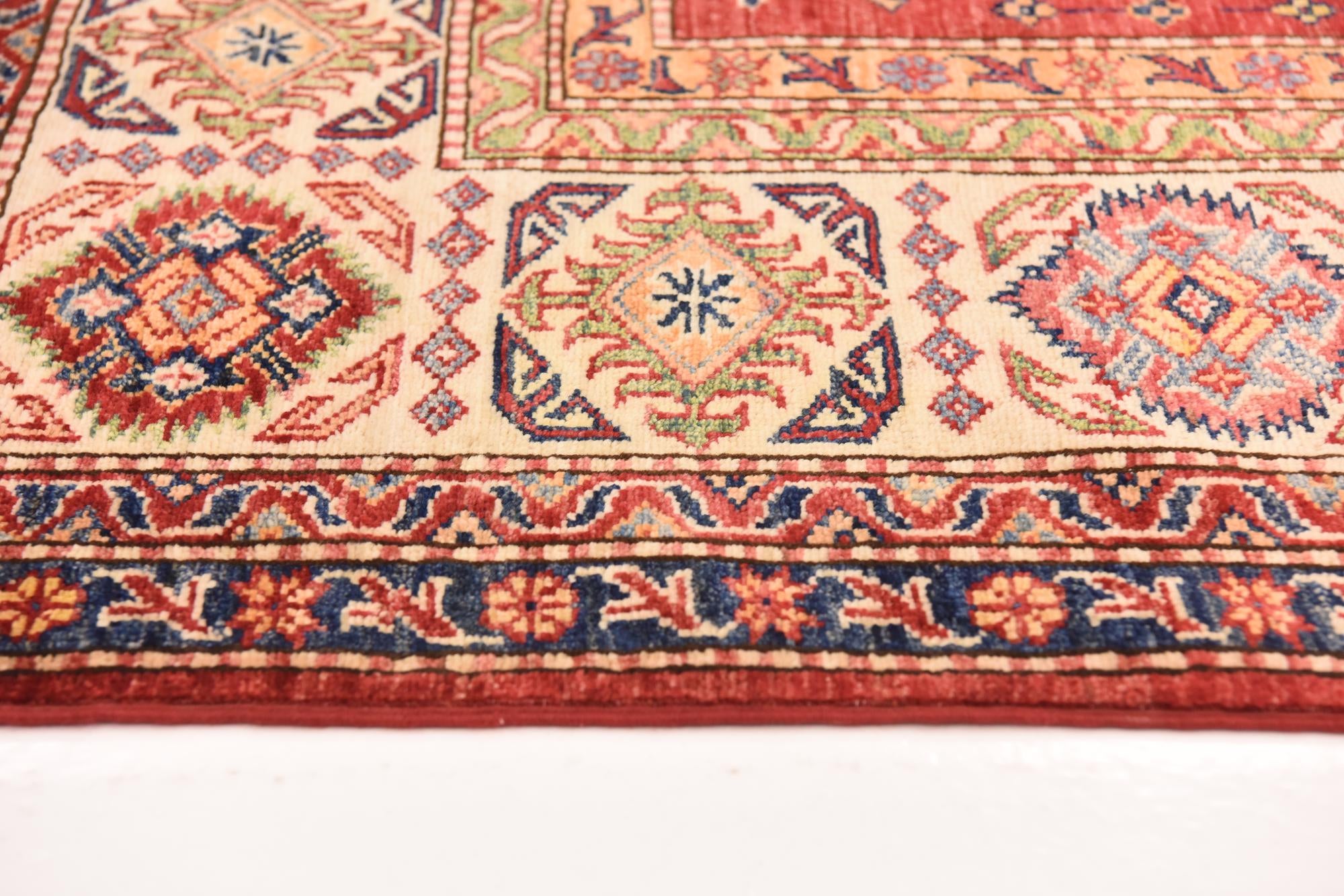 6' 6 x 9' 8 Hand Knotted Kazak Oriental Rug