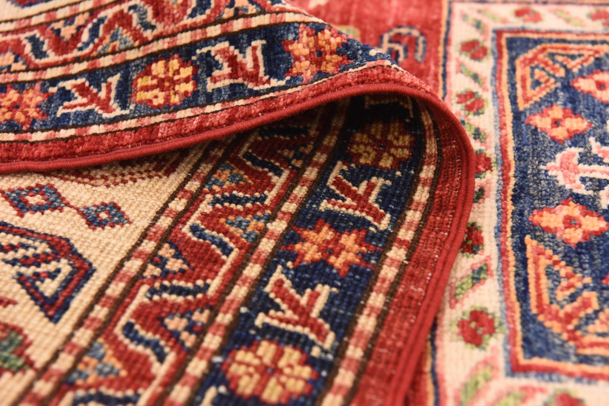 6' 6 x 9' 8 Hand Knotted Kazak Oriental Rug