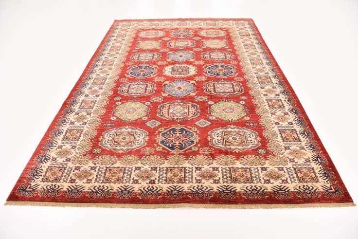 Detail image of 6' 8 x 9' 6 Hand Knotted Kazak Oriental Rug