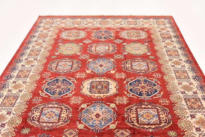 6' 8 x 9' 6 Hand Knotted Kazak Oriental Rug