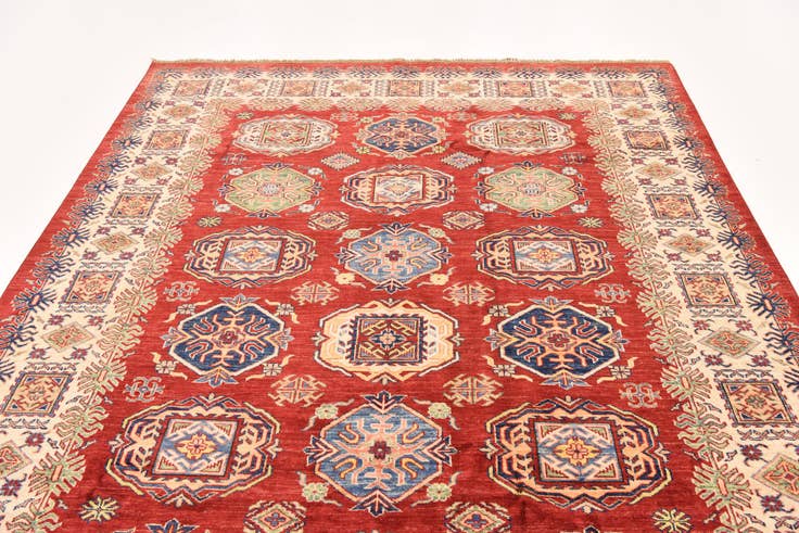 Detail image of 6' 8 x 9' 6 Hand Knotted Kazak Oriental Rug
