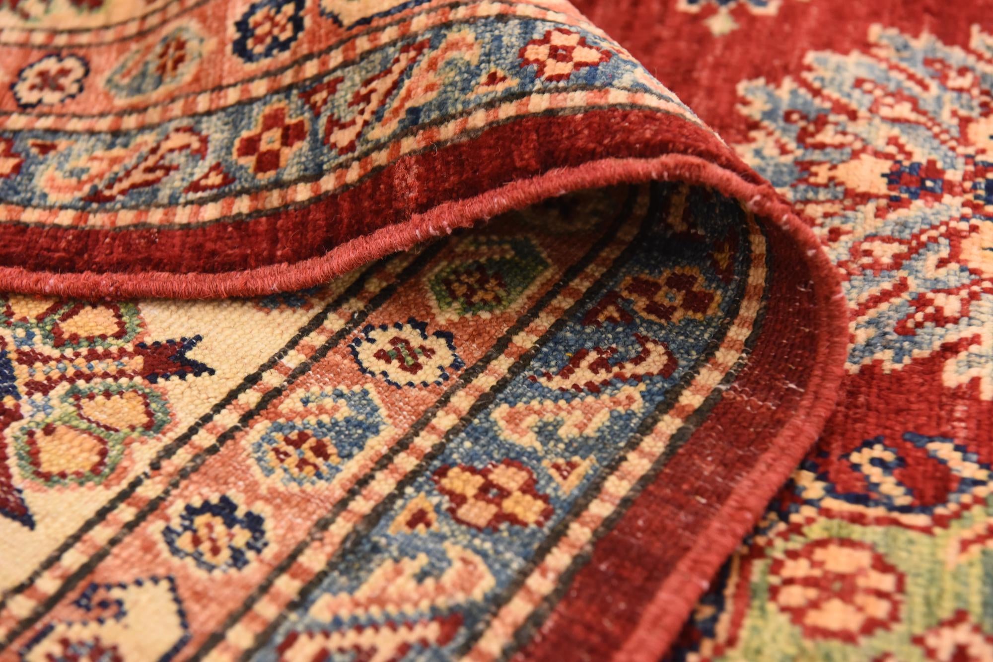 6' 6 x 9' 3 Hand Knotted Kazak Oriental Rug