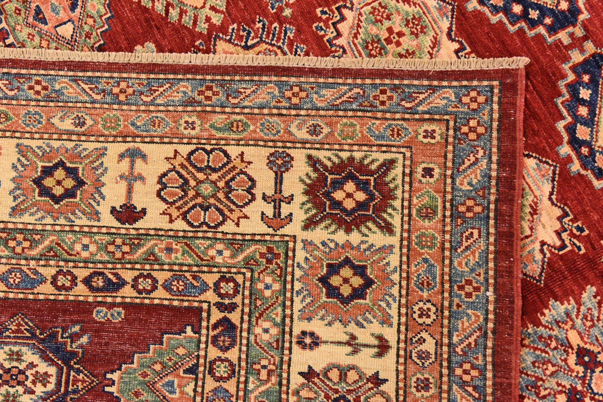 6' 6 x 9' 3 Hand Knotted Kazak Oriental Rug