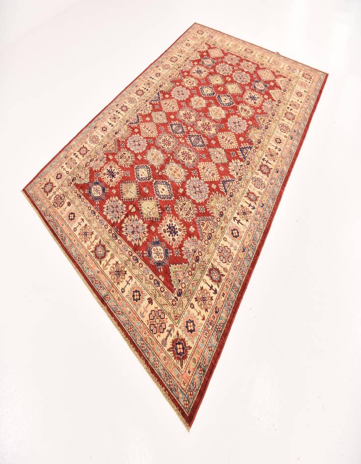 Detail image of 6' 6 x 9' 3  Hand Knotted Kazak Oriental Rug