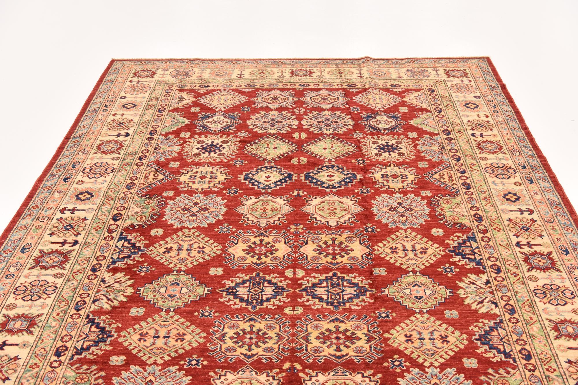 6' 6 x 9' 3 Hand Knotted Kazak Oriental Rug