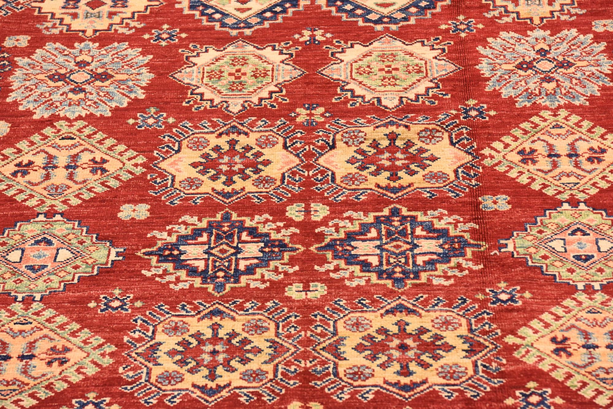 6' 6 x 9' 3 Hand Knotted Kazak Oriental Rug