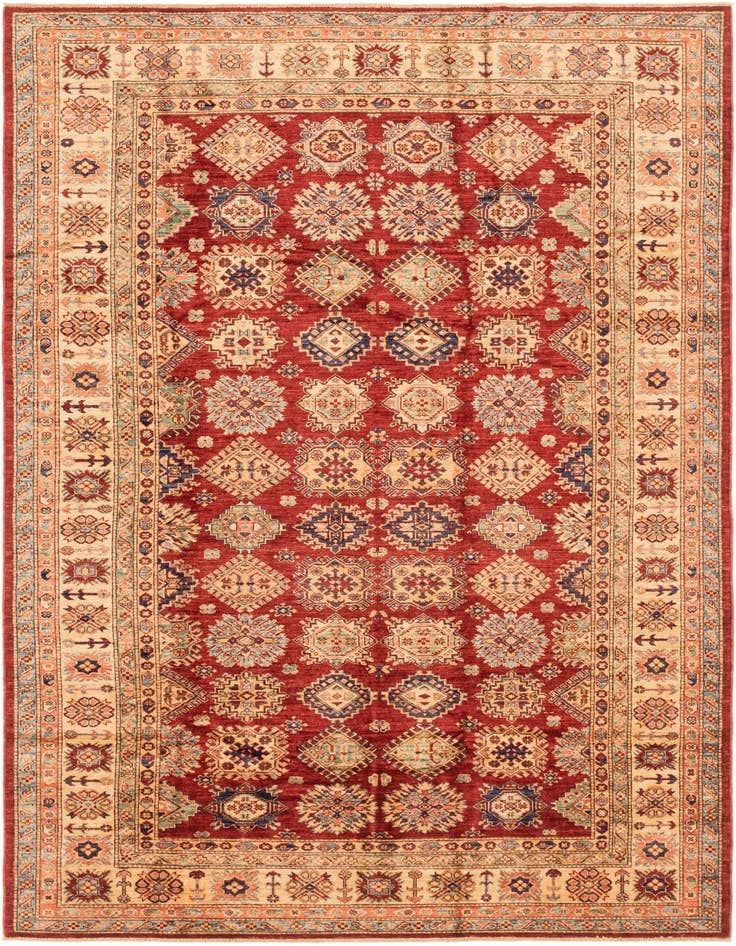 Detail image of 6' 6 x 9' 3 Hand Knotted Kazak Oriental Rug