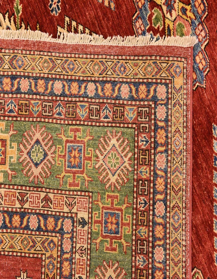 Detail image of 7' 1 x 9' 2  Hand Knotted Kazak Oriental Rug