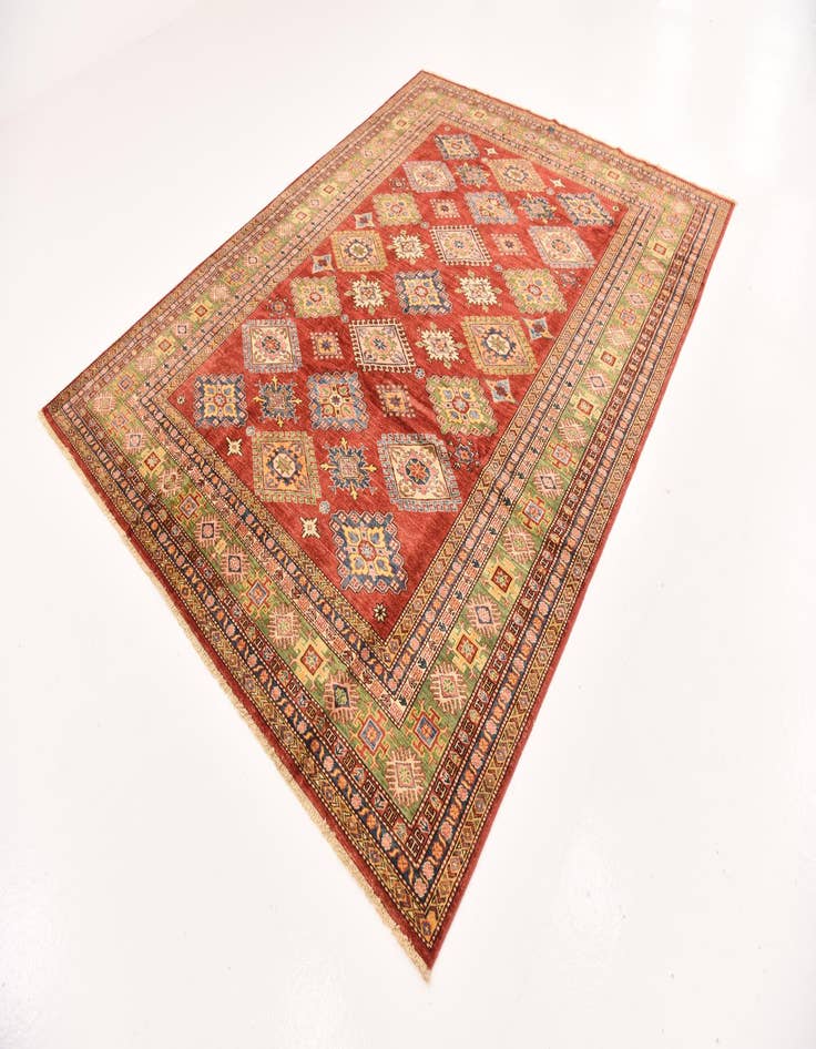 Detail image of 7' 1 x 9' 2  Hand Knotted Kazak Oriental Rug