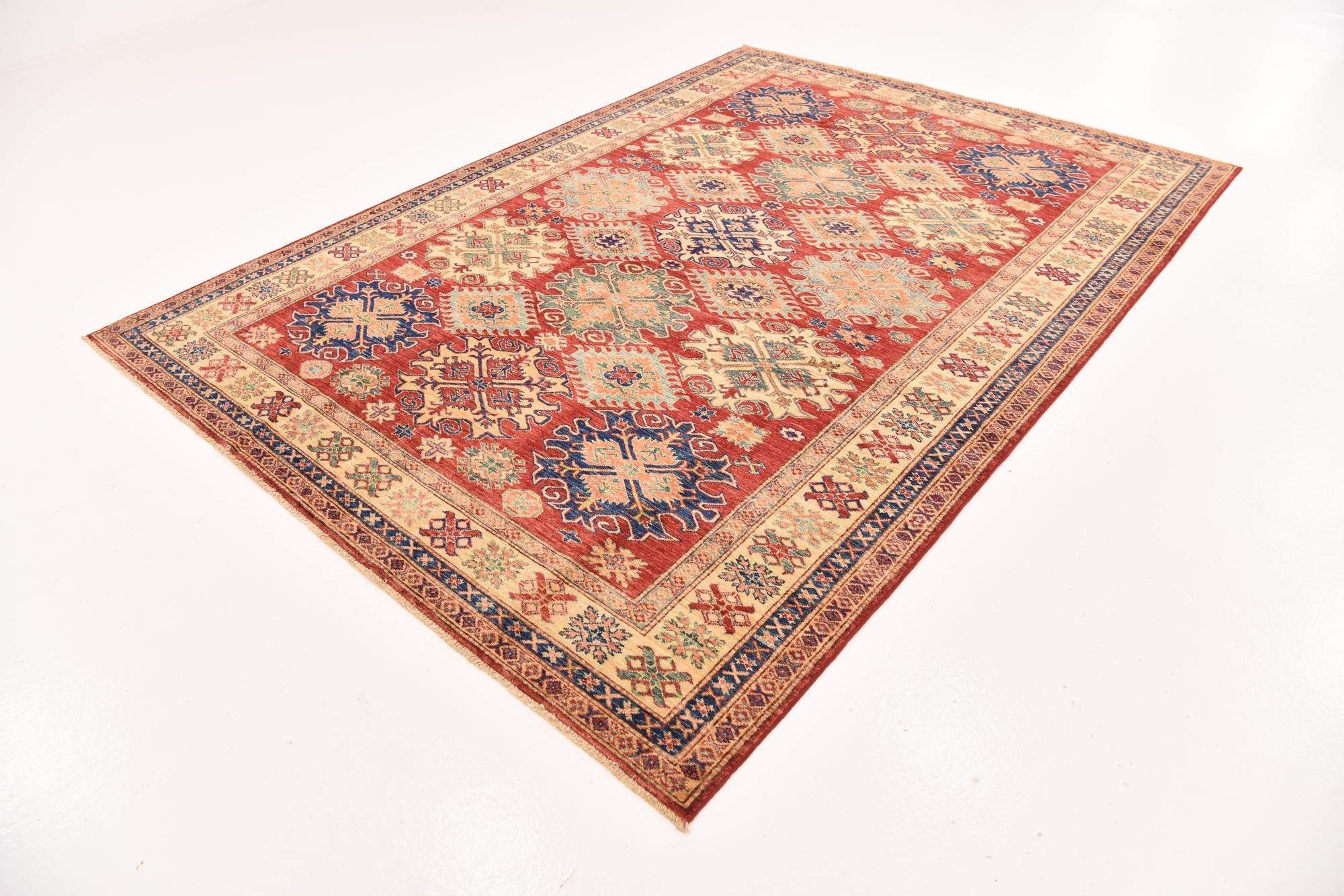6' 9 x 9' 5 Hand Knotted Kazak Oriental Rug