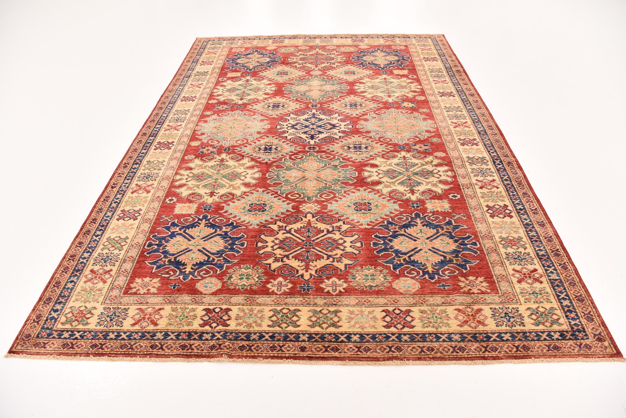 6' 9 x 9' 5 Hand Knotted Kazak Oriental Rug