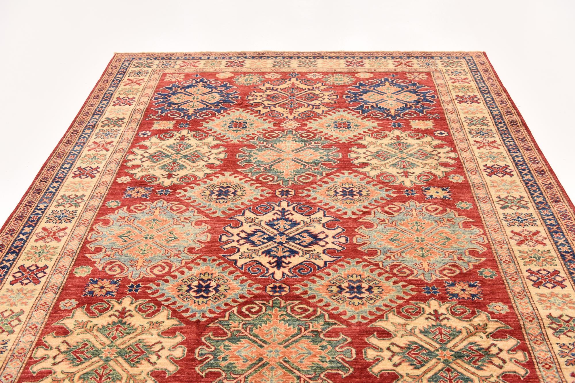 6' 9 x 9' 5 Hand Knotted Kazak Oriental Rug