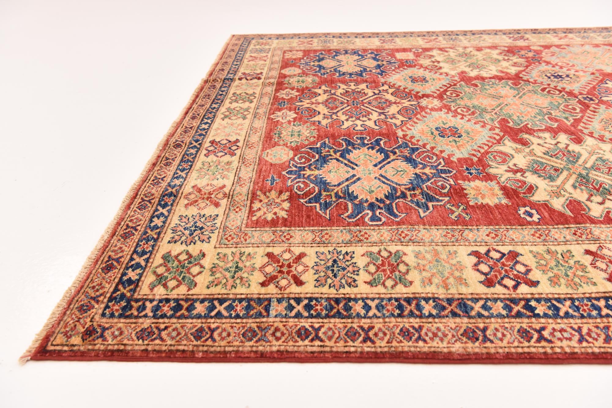 6' 9 x 9' 5 Hand Knotted Kazak Oriental Rug