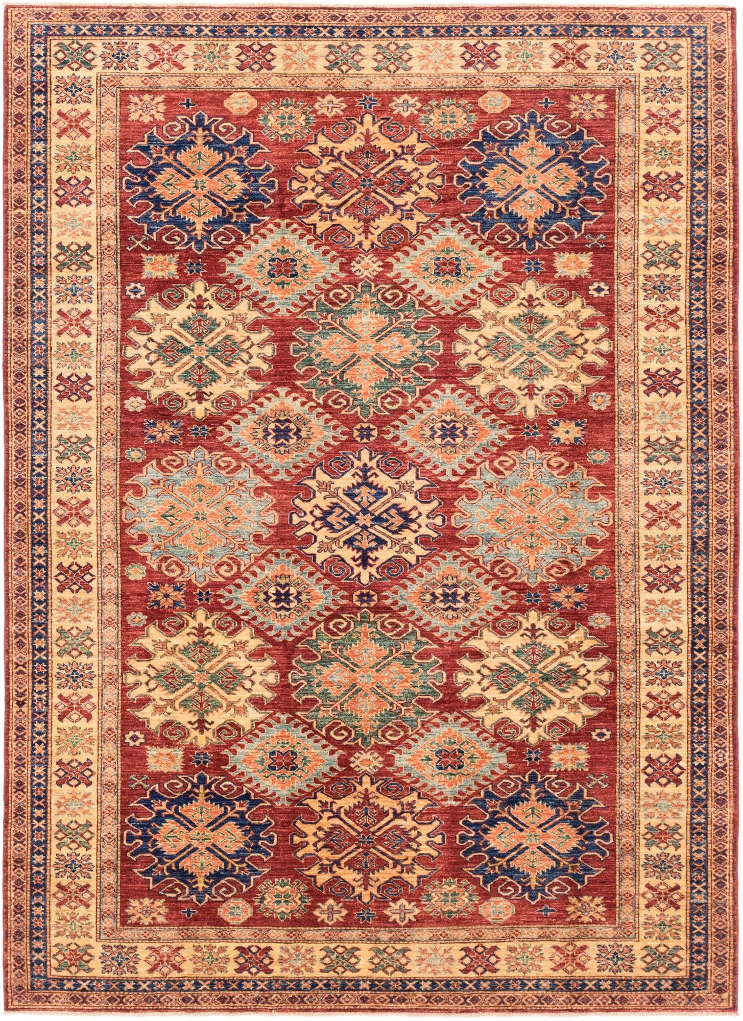 6' 9 x 9' 5 Hand Knotted Kazak Oriental Rug