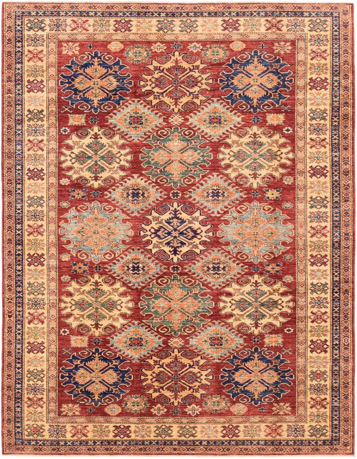 Detail image of 6' 9 x 9' 5 Hand Knotted Kazak Oriental Rug