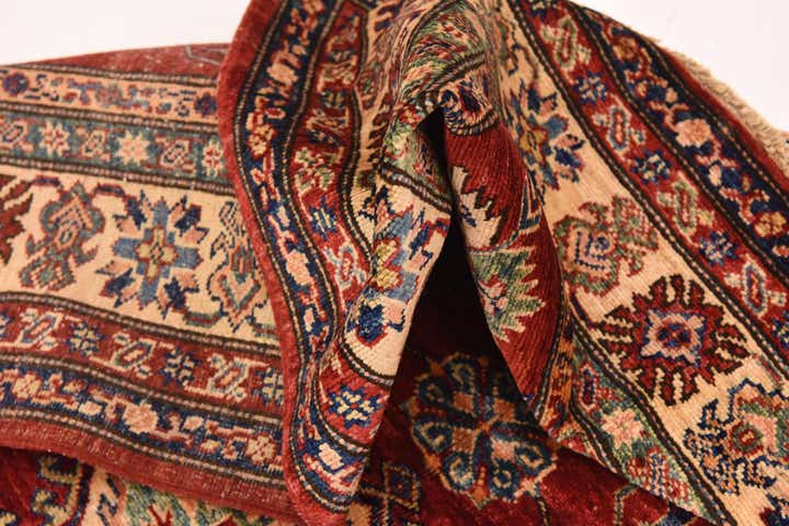 155cm x 205cm Hand Knotted Kazak Oriental Rug