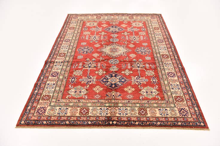 Detail image of 155cm x 205cm Hand Knotted Kazak Oriental Rug