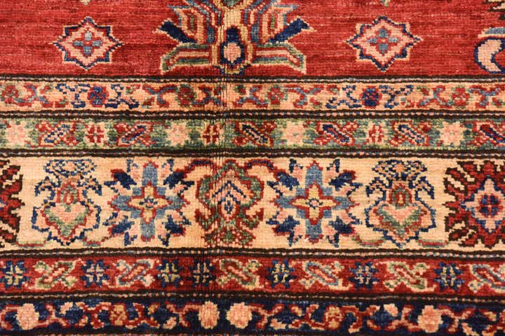 155cm x 205cm Hand Knotted Kazak Oriental Rug