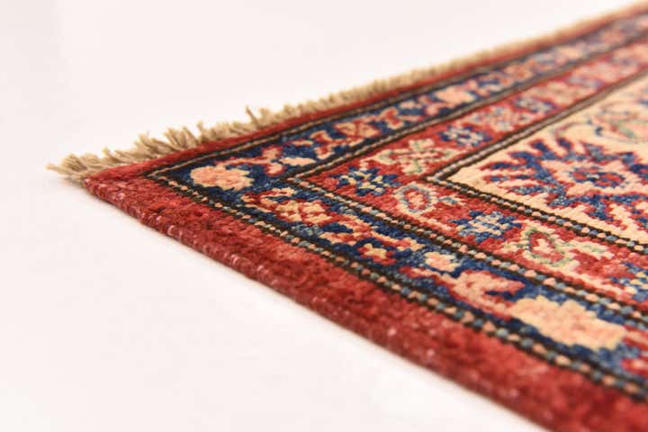 155cm x 205cm Hand Knotted Kazak Oriental Rug