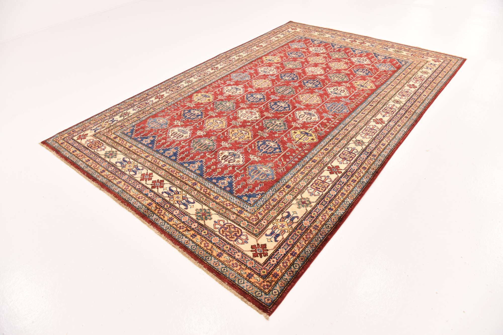 6' 6 x 10' 2 Hand Knotted Kazak Oriental Rug