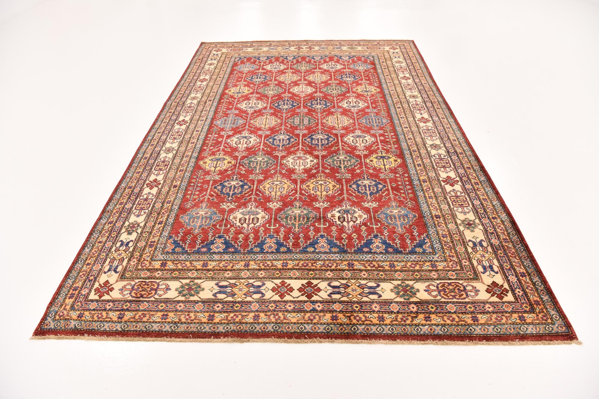 6' 6 x 10' 2 Hand Knotted Kazak Oriental Rug