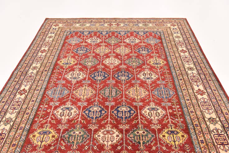 Detail image of 6' 6 x 10' 2 Hand Knotted Kazak Oriental Rug