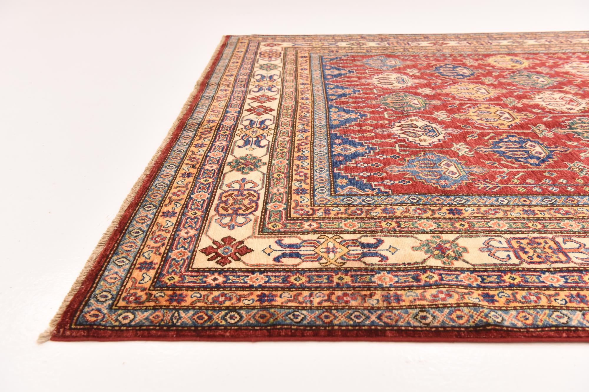 6' 6 x 10' 2 Hand Knotted Kazak Oriental Rug