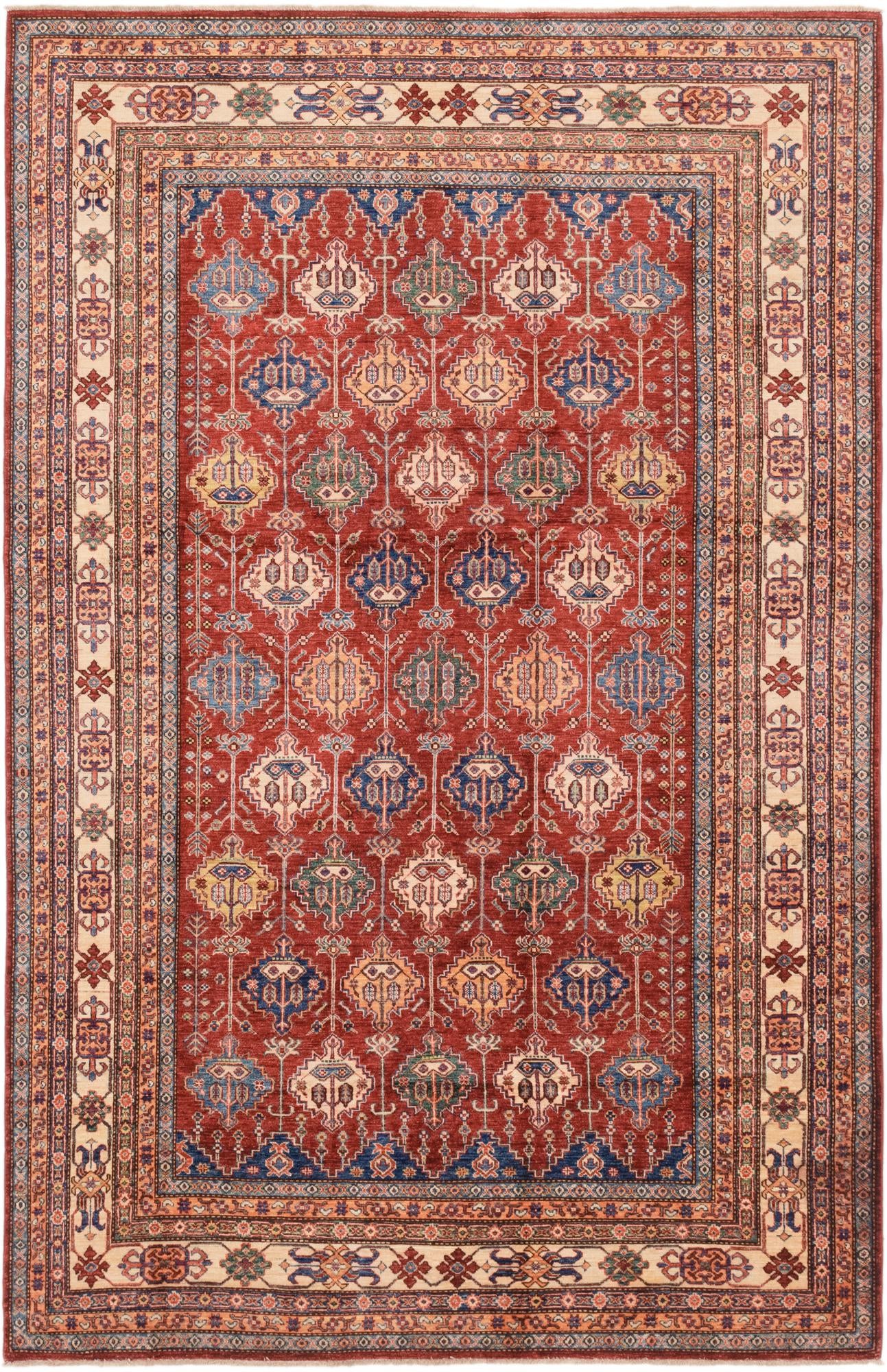 6' 6 x 10' 2 Hand Knotted Kazak Oriental Rug