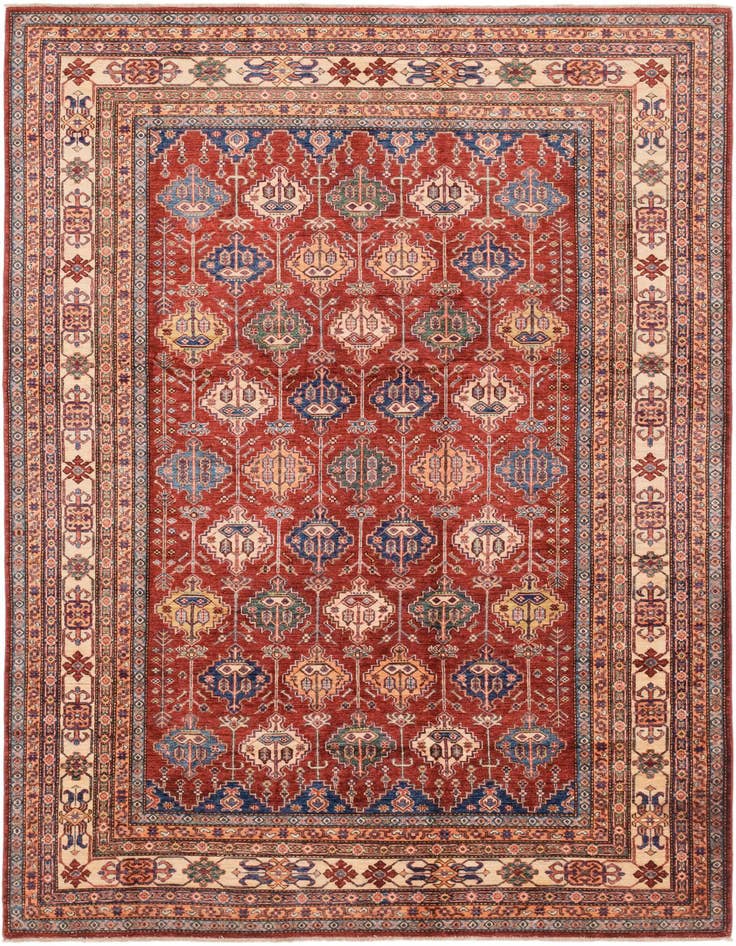 Detail image of 6' 6 x 10' 2 Hand Knotted Kazak Oriental Rug