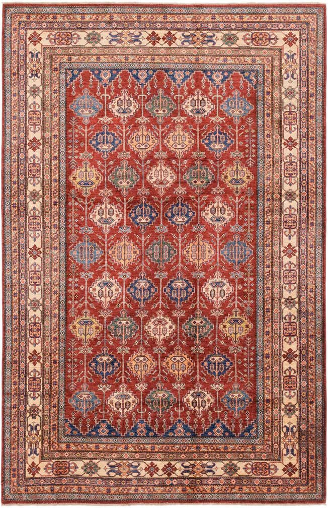 6' 6 x 10' 2 Hand Knotted Kazak Oriental Rug