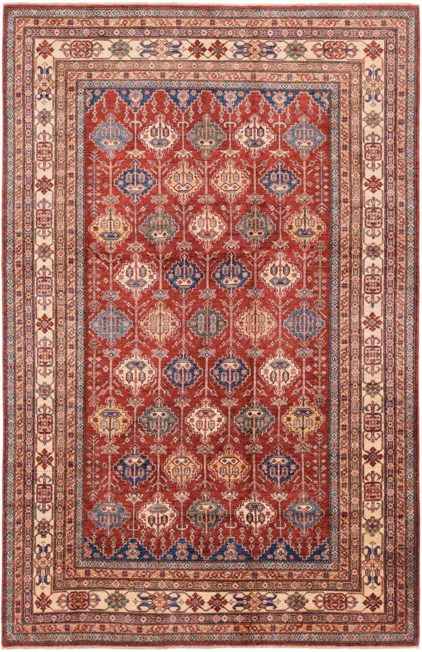Detail image of 6' 6 x 10' 2 Hand Knotted Kazak Oriental Rug