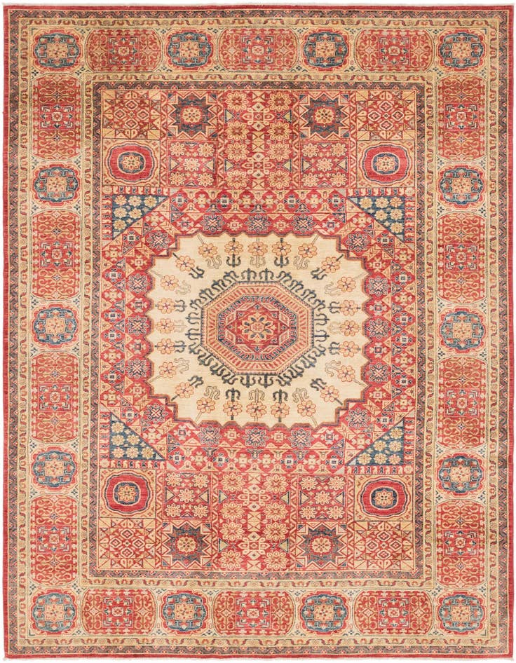 Detail image of 6' 6 x 9' 7 Hand Knotted Kazak Oriental Rug