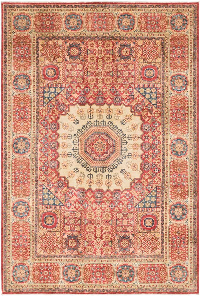 6' 6 x 9' 7 Hand Knotted Kazak Oriental Rug