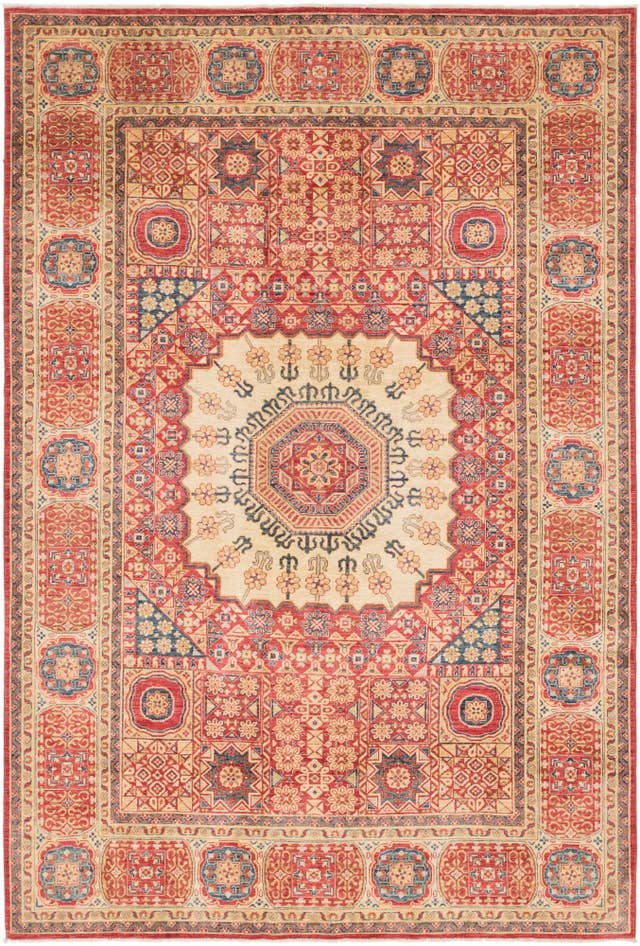 Detail image of 6' 6 x 9' 7 Hand Knotted Kazak Oriental Rug