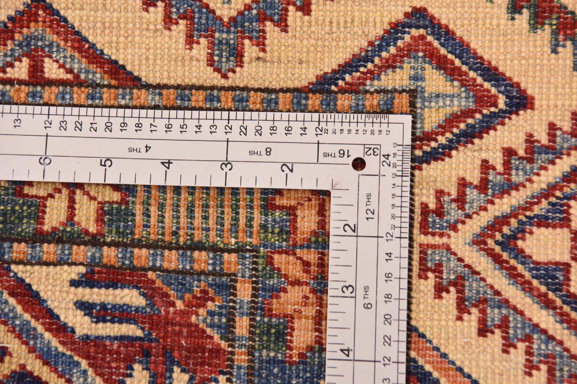 6' 8 x 9' 10 Hand Knotted Kazak Oriental Rug