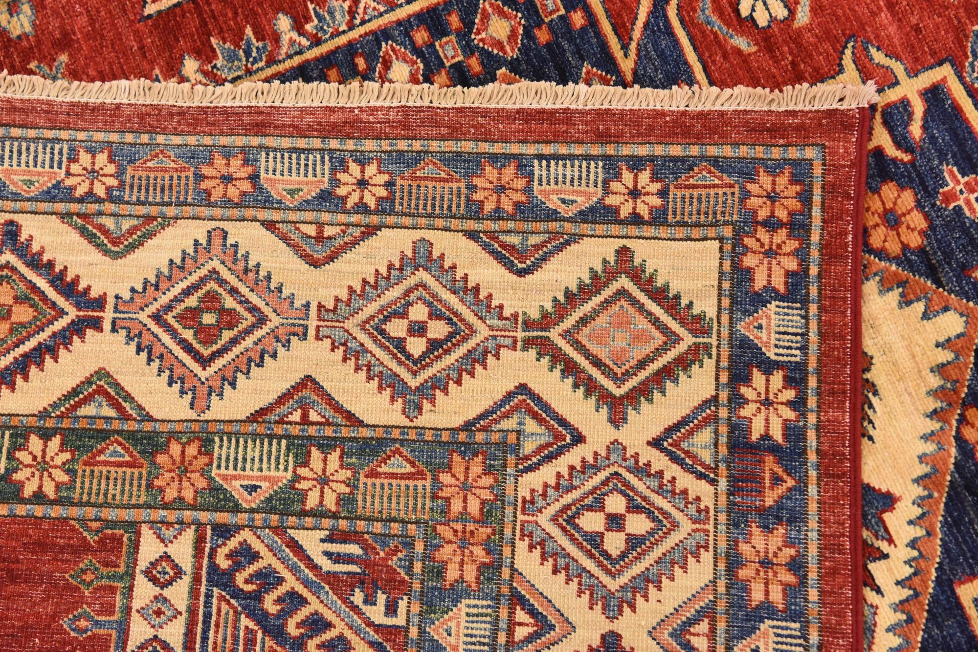 6' 8 x 9' 10 Hand Knotted Kazak Oriental Rug