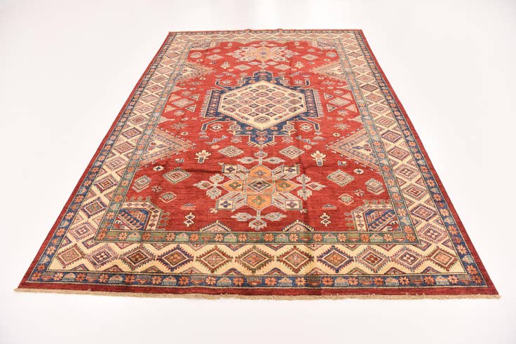 Detail image of 6' 8 x 9' 10 Hand Knotted Kazak Oriental Rug