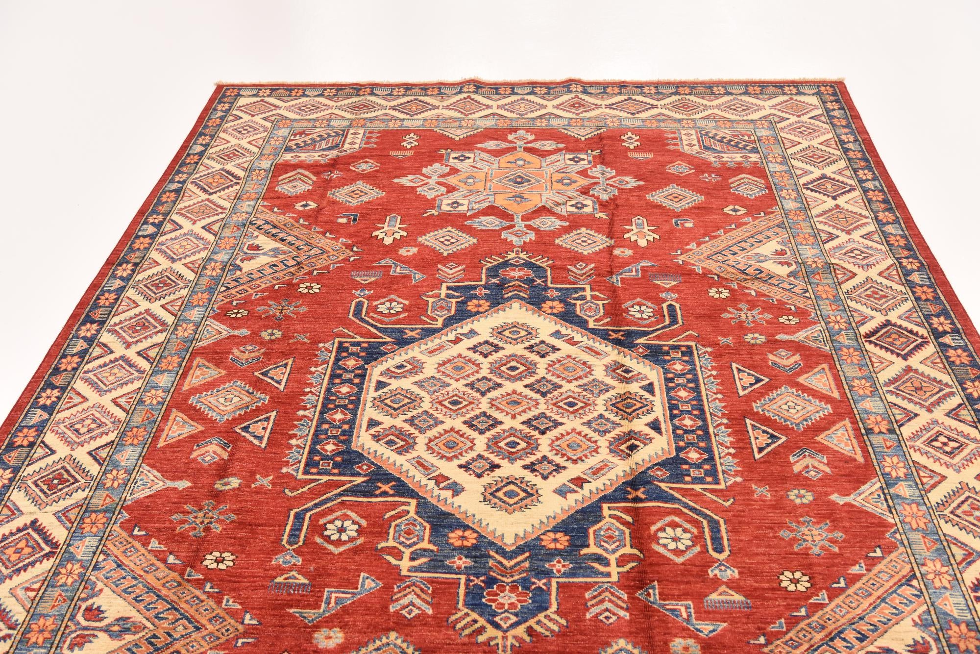 6' 8 x 9' 10 Hand Knotted Kazak Oriental Rug