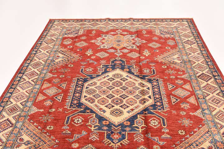 6' 8 x 9' 10 Hand Knotted Kazak Oriental Rug